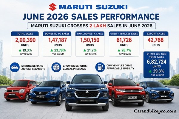 Maruti Suzuki Sales In June 2026